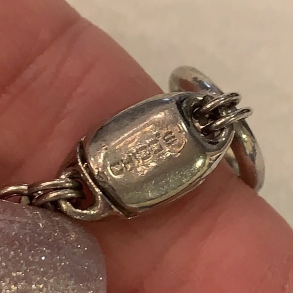 💐5/25 Chico’s chunky all silver tone thick chunky chain magnet easy clasp